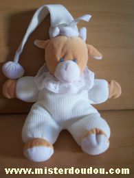 Doudou Vache Gipsy Marron et blanc 