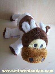 Doudou Vache H et m Blanc marron 