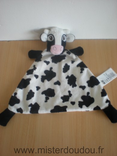 Doudou Vache H et m Blanc noir 