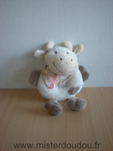 Doudou Vache Jollybaby Beige 