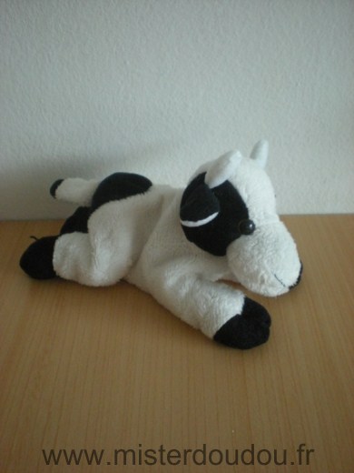 Doudou Vache Lascar Noir blanc 