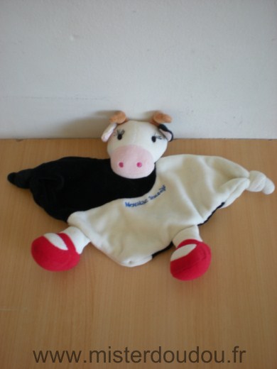 Doudou Vache Latitude Blanc rouge noir novalac 