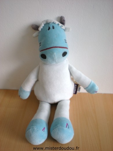 Doudou Vache Marese Bleu 