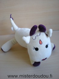 Doudou Vache Marese Ecru violet 