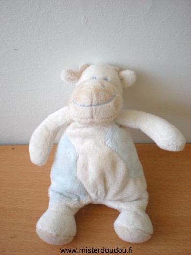 Doudou Vache - Marque non connue - Beige bleu clairs 