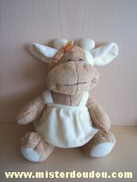 Doudou Vache - Marque non connue - Beige robe écrue 