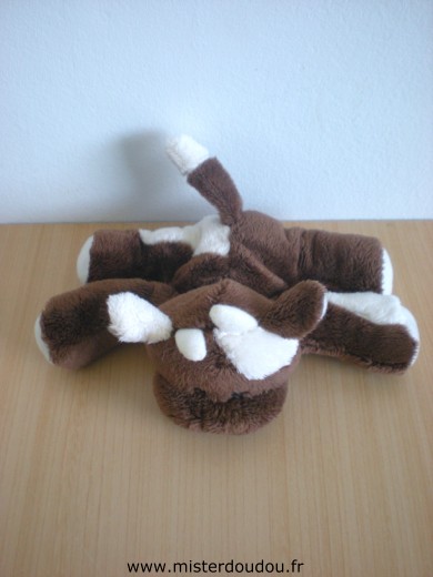 Doudou Vache - Marque non connue - Marron blanc 