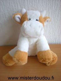 Doudou Vache Nanu nana Blanc beige 