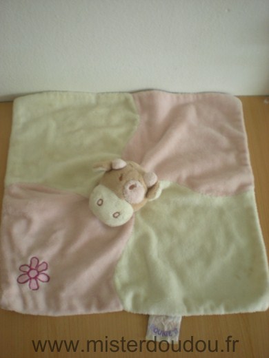 Doudou Vache Noukie s Lola rose ecru 