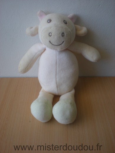 Doudou Vache Nounours Ecru 