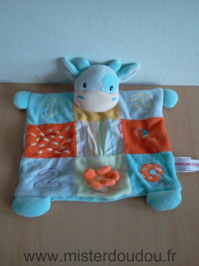 Doudou Vache Orchestra Multicolore 