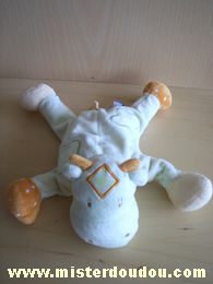 Doudou Vache Sucre d orge Vert pastel beige 