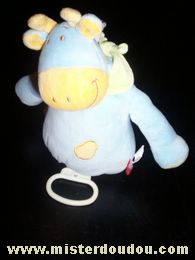 Doudou Vache Tex Bleue 