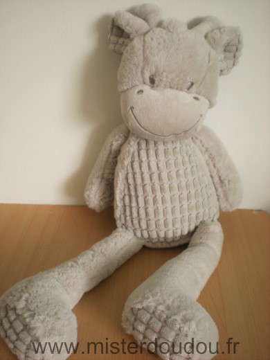 Doudou Vache Tex Gris 