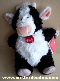 Doudou Vache Trudi Noir blanc 