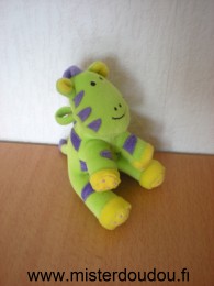 Doudou Zébre - Marque non connue - Vert violet jaune Zebre à suspendre