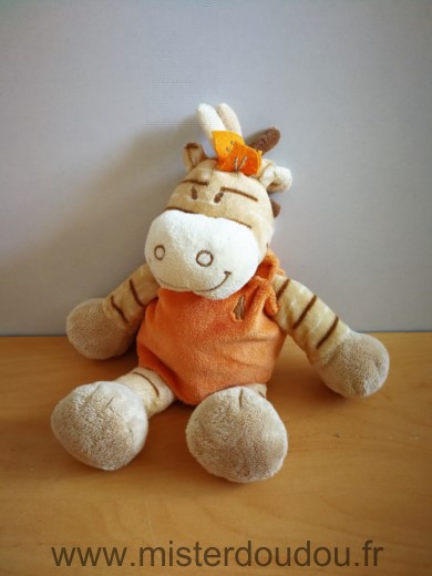 Doudou Zébre Noukie s Beige orange zamba 