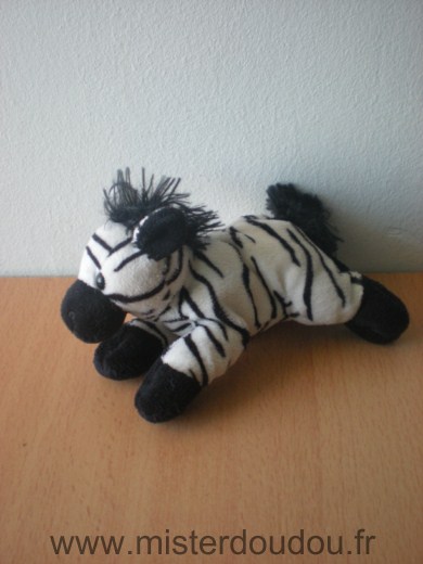 Doudou Zébre 0 Blanc noir 