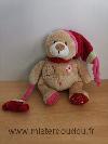 Ours-Baby-nat-Beige-rose-bonnet-rouge