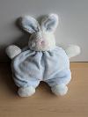 Lapin-Baby-baby-Bleu-tete-en-peluche-blanche-nez-rose