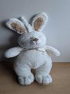 Lapin-Lascar-Beige-marron-ruban-Tirette-au-dos-mais-non-musical