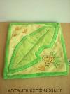 Carre-Disney-Carre-mouchoir-jaune-vert-feuille-simba