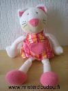 Chat-Baby-sun-Rose-robe-rose-et-orange