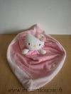 Chat-Sanrio-Hello-kitty-rose-avec-etoiles-brodees--dessous-en-tissus-raye-blanc-rose
