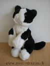 Chat-0-Peluche-noir-blanc-yeux-vert-nez-rose