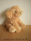 Chien-Animal-alley-Peluche-beige-billes-marron-pour-les-yeux-nez-cousu-marron