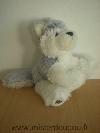 Chien-Ganz-Peluche-husky-blanc-gris