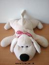 Chien-Lr-Ecru-ruban-vichy-rouge
