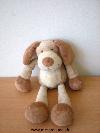 Chien-Nicotoy-Beige-marron-Etiquette-de-la-marque-coupee