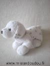 Chien-0-Blanc-dalmatien-Billes-noires-pour-les-yeux-nez-noir-en-plastic