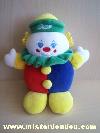 Clown-Chicco-Rouge-bleu-jaune-vert-Les-pieds-font--pouet-