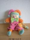 Clown-Jollybaby-Orange-rose-bleu-vert