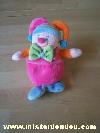 Clown-Jollybaby-Rose-orange-bleu-vert-Clown-arlequin-petit-modele