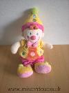 Clown-Kiabi-baby-Jaune-rose-orange