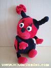 Coccinelle-Nounours-Rouge-noir