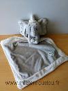 Elephant-Disney-Gris-mouchoir-gris-blanc