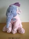 Elephant-Disney-Lumpy-mauve-en-pyjama-rose