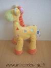 Girafe-Mots-d-enfants-Jaune-orange-vert-taches-multicolore