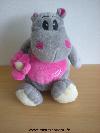 Hippopotame-0-Sandy-rose-gris-avec-fleur-rose