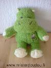 Hippopotame-Anna-club-plush-Tissus-eponge-vert-blanc-wwf