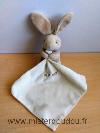 Lapin-Baby-nat-Beige-mouchoir-ecru-Etiquette-de-marque-coupee