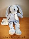 Lapin-Baby-nat-Bleu-mouchoir-blanc-echarpe-blanche