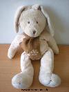 Lapin-Ciad-Beige-echarpe-marron-flocon-Grand-modele