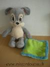 Lapin-Disney-Panpan-gris-mouchoir-vert-et-bleu-nicotoy