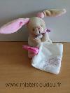 Lapin-Doudou-et-compagnie-Beige-rose-mouchoir-blanc-joli-doudou