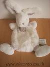 Lapin-Doudou-et-compagnie-Blanc-echarpe-beige